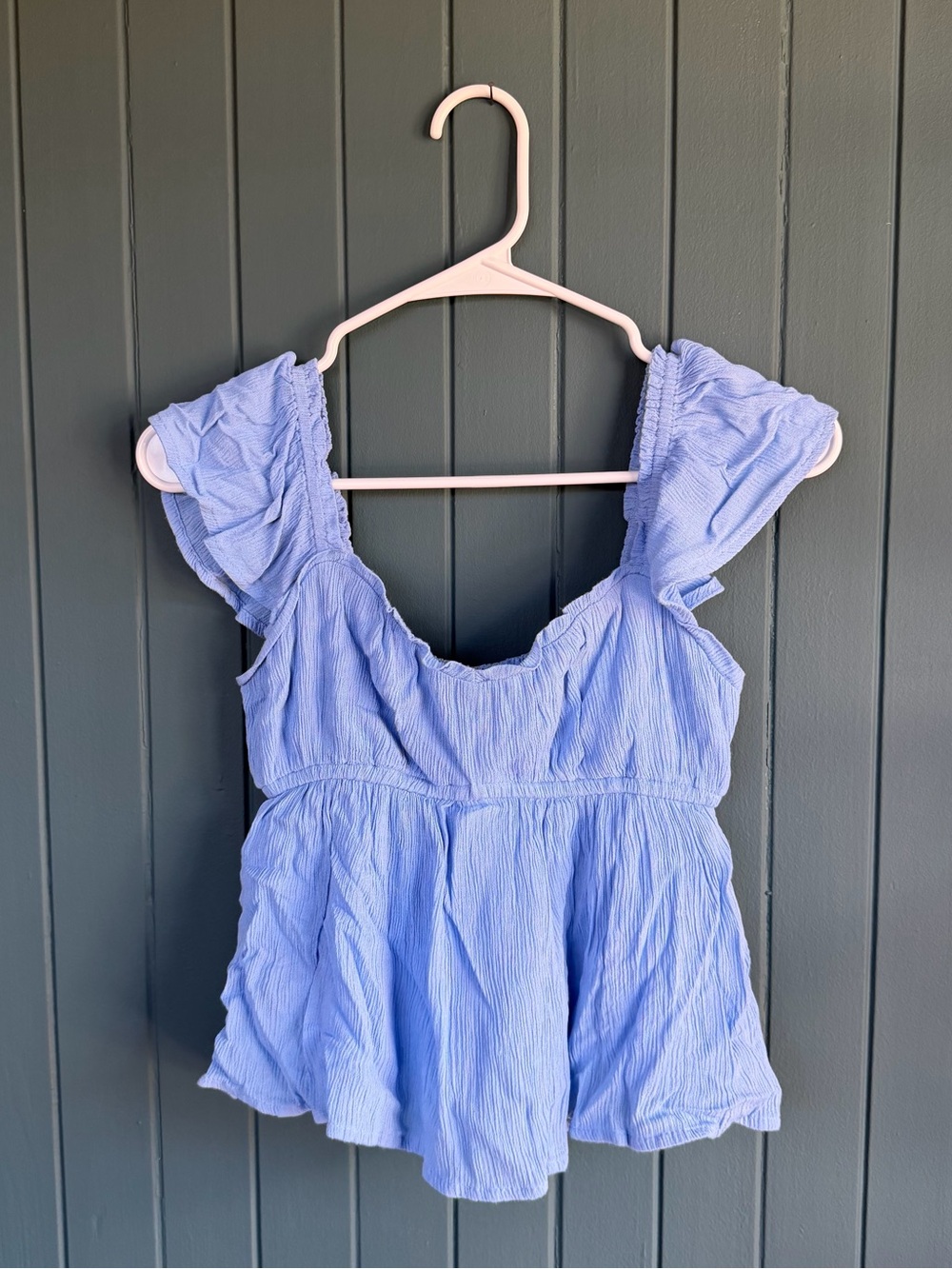Hollister Light Blue Babydoll Top